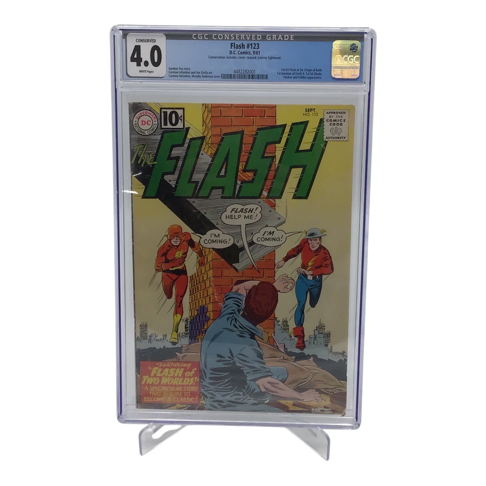 The Flash #123 (1961) CGC 4.0 - First Earth-2 Flash Appearance