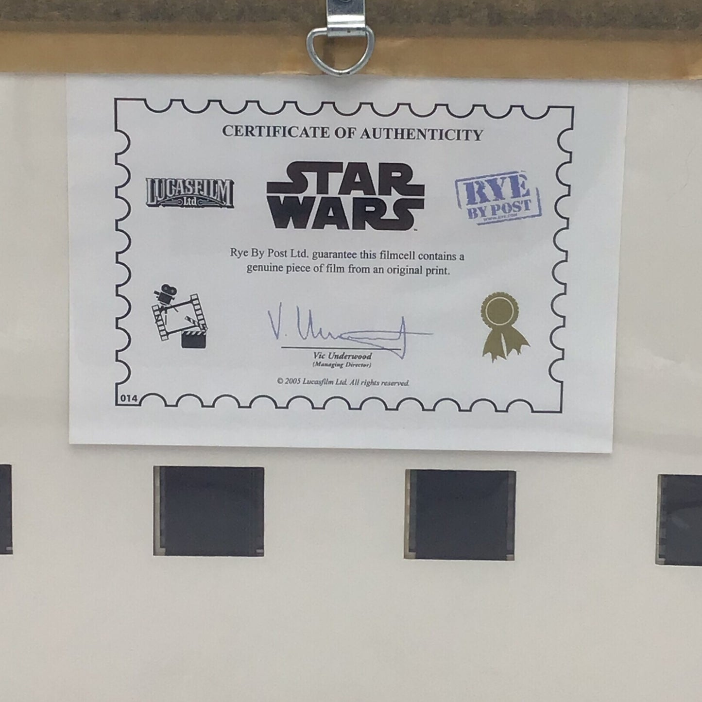 The History of Star Wars - Original Film Cell | Episodes I - VI (Framed)