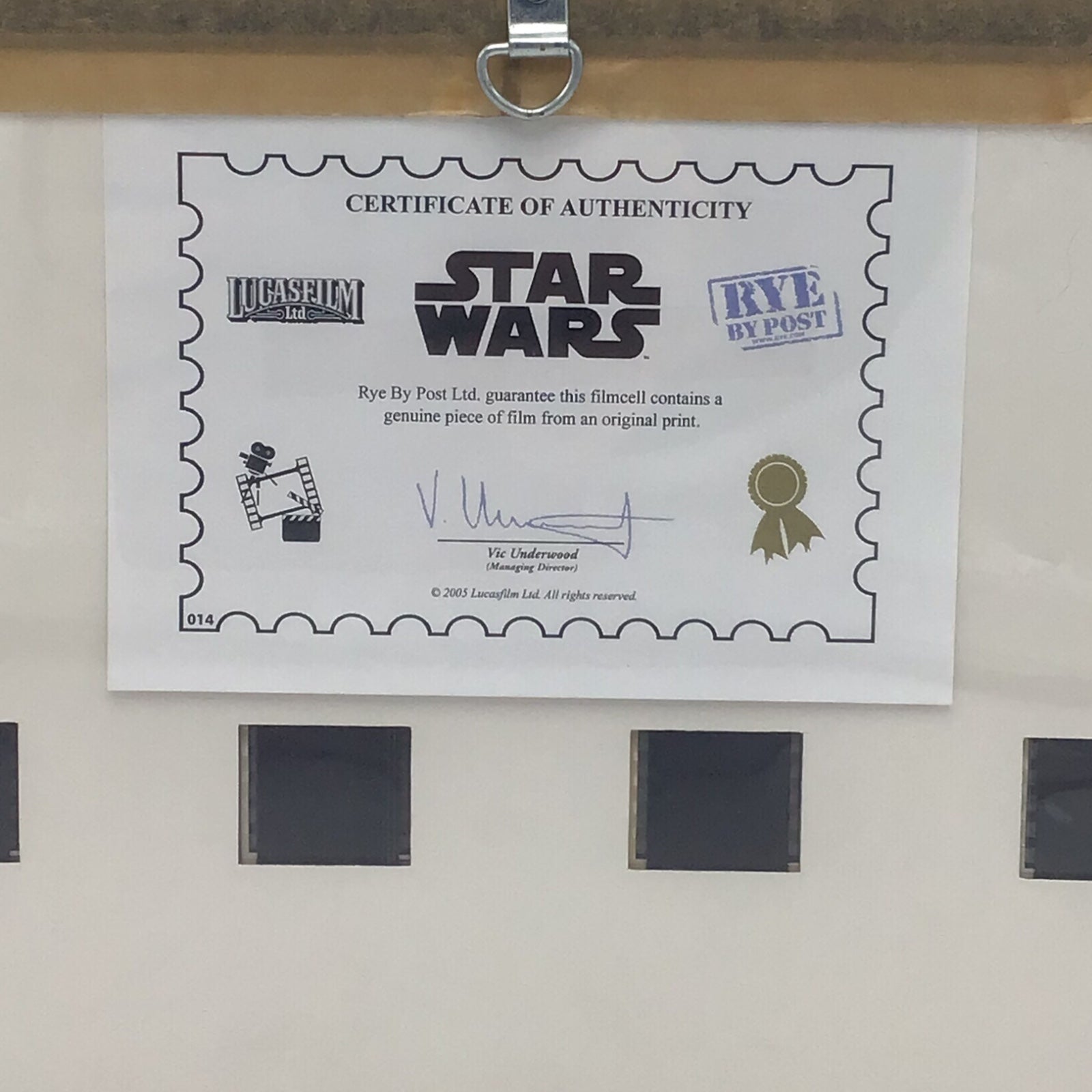 The History of Star Wars - Original Film Cell | Episodes I - VI (Framed)