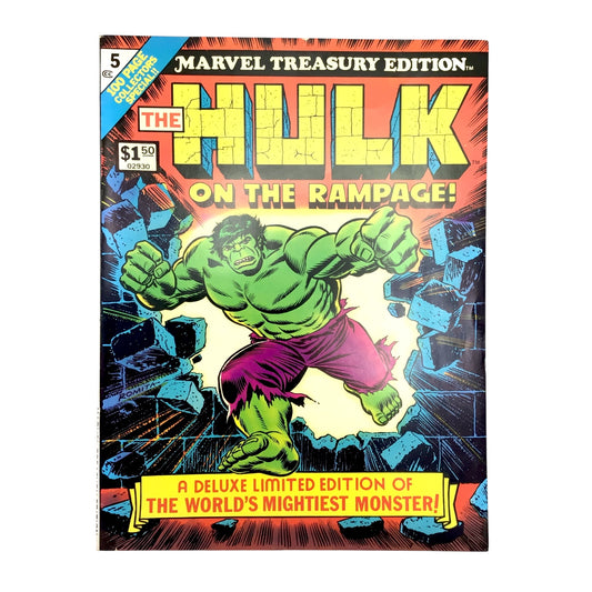 The Hulk on the Rampage – Marvel Treasury Edition #5 (1975) – Deluxe Limited Edition - NM