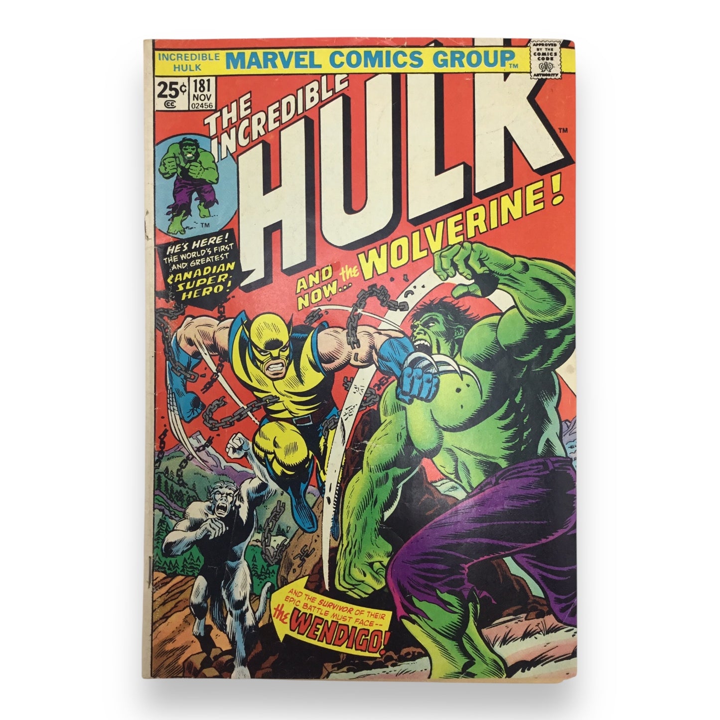 The Incredible Hulk #181 (1974, Marvel Comics) First Full Appearance of Wolverine