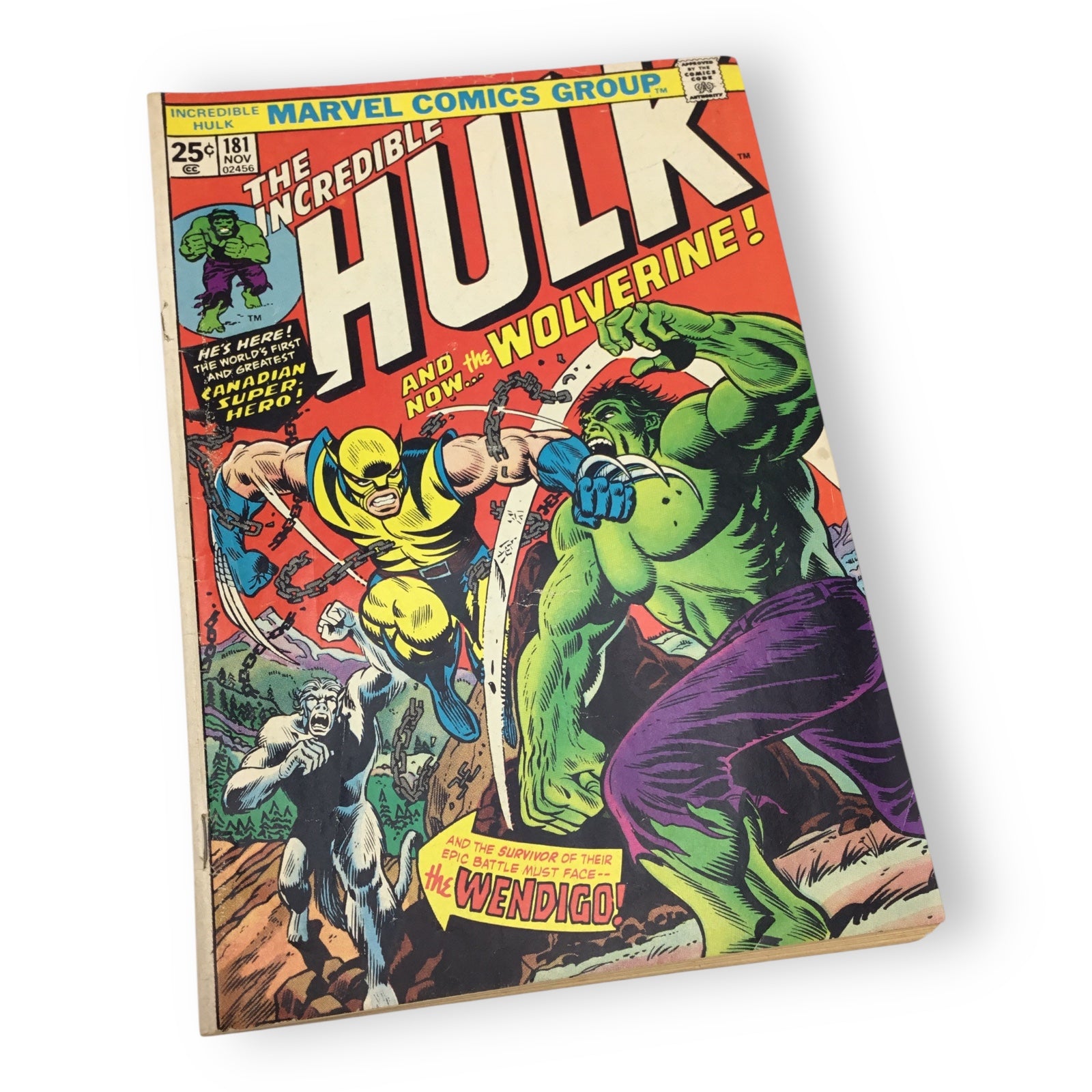 The Incredible Hulk #181 (1974, Marvel Comics) First Full Appearance of Wolverine