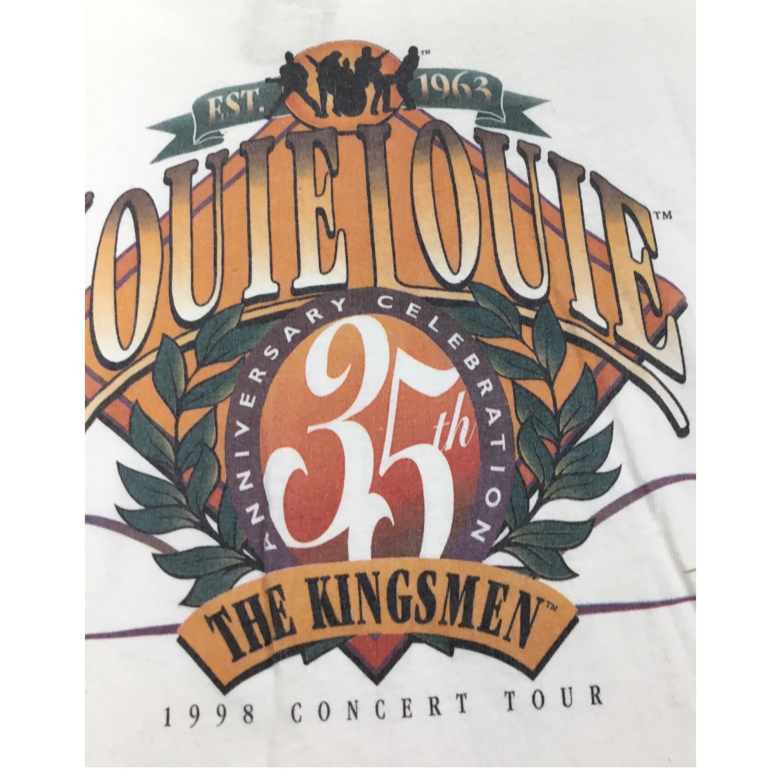The Kingsmen Louie Louie 35th Anniversary 1998 Tour - Concert T-Shirt
