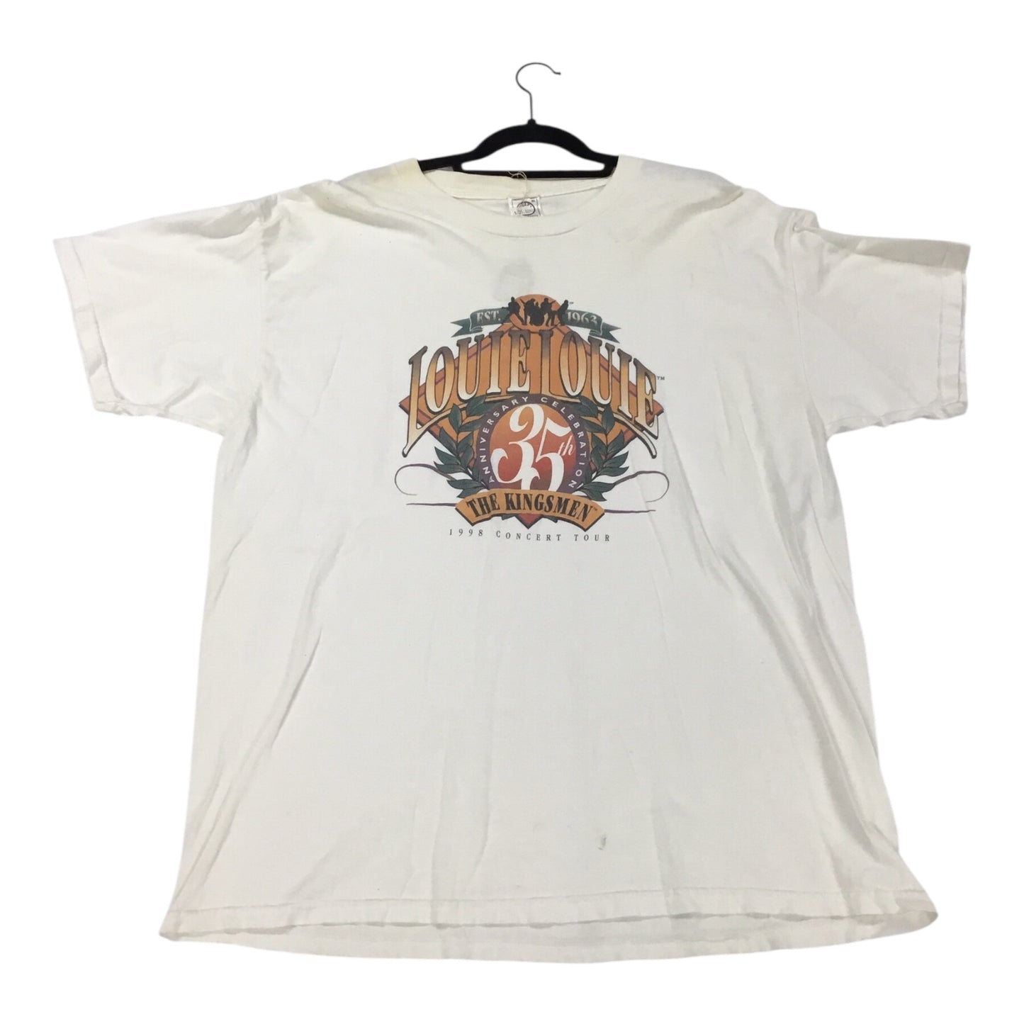 The Kingsmen Louie Louie 35th Anniversary 1998 Tour - Concert T-Shirt