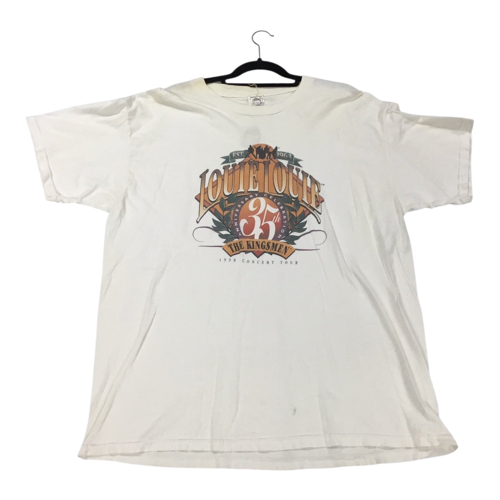 The Kingsmen Louie Louie 35th Anniversary 1998 Tour - Concert T-Shirt