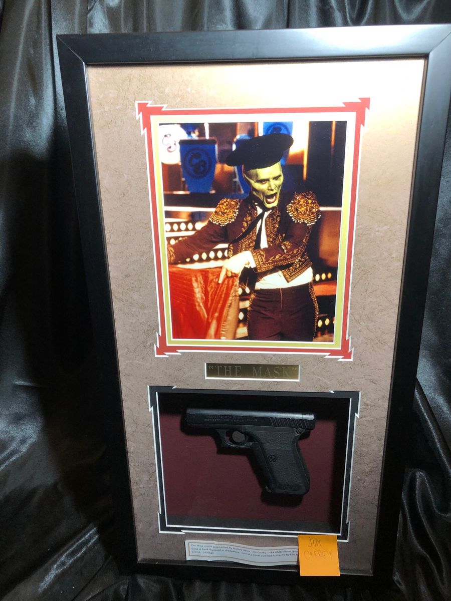 The MASK framed resin Pistol Prop w/ COA