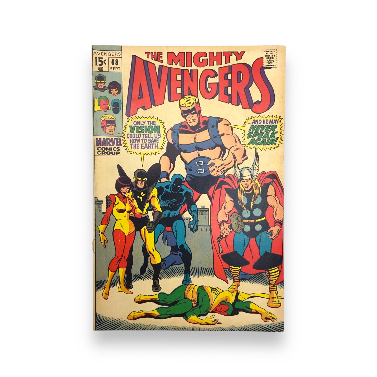 The Mighty Avengers #68 1969 Marvel Sal Buscema Roy Thomas