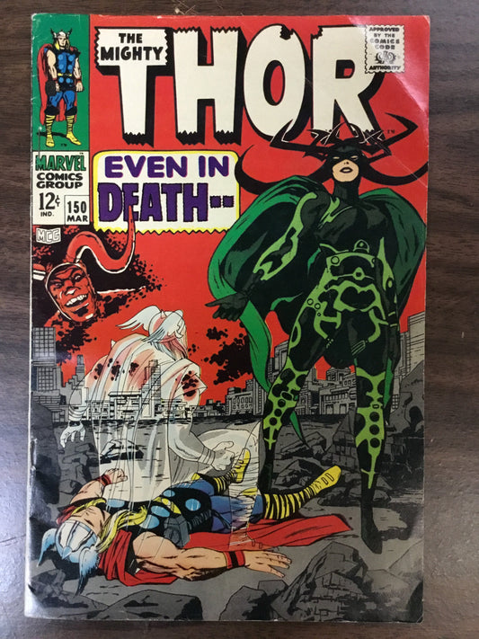 The Mighty Thor #150 - Even in Death - Marvel 1968 - VG