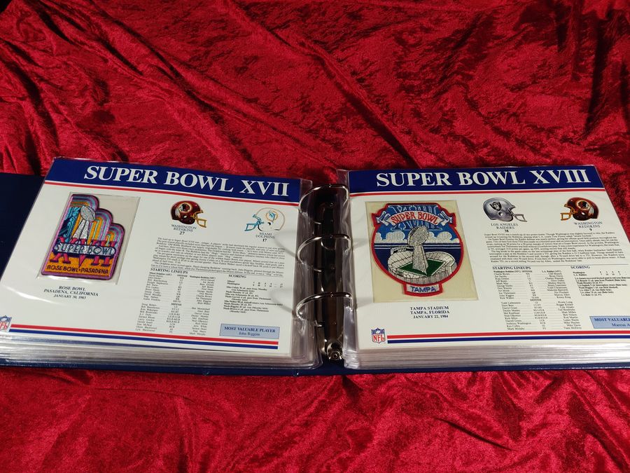 The Official NFL Super Bowl Patch Collection Willabee Ward 1 - 40 I - XL