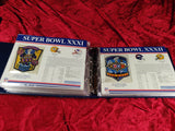The Official NFL Super Bowl Patch Collection Willabee Ward 1 - 40 I - XL