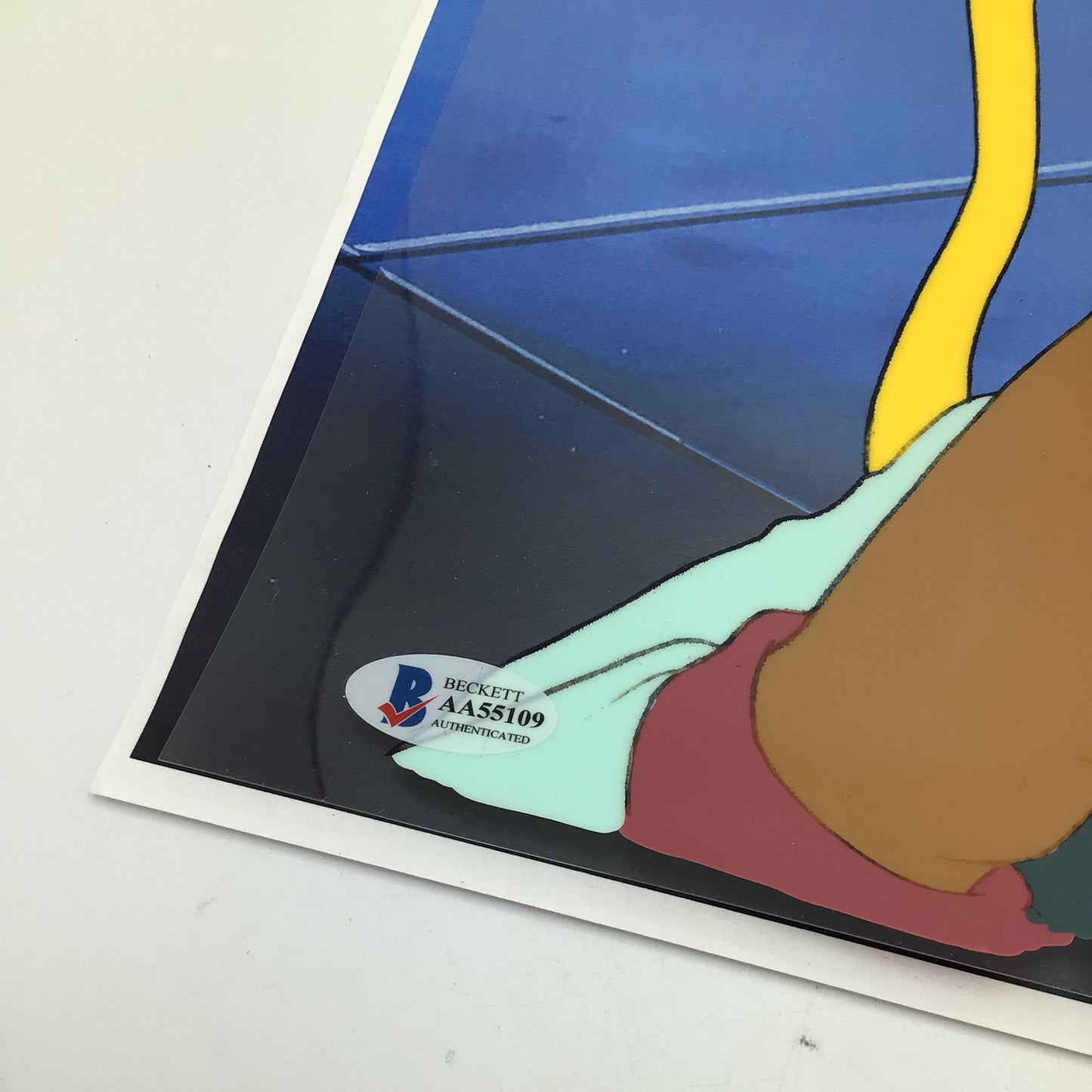 The Real Ghostbusters Ernie Hudson Signed Animation Cel - Beckett Certified