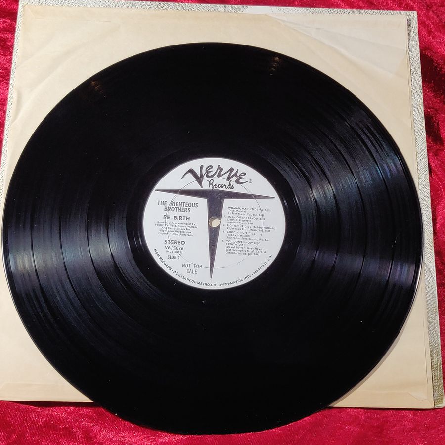 The Righteous Brothers- Re-Birth LP Promo