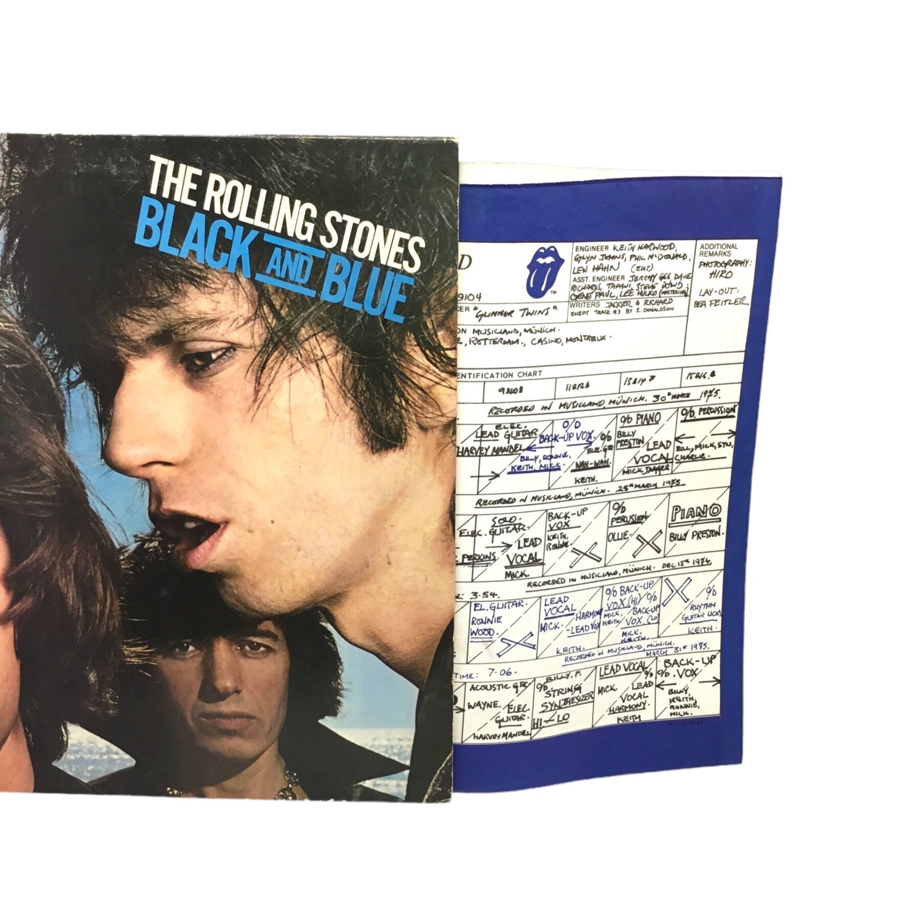 The Rolling Stones Black And Blue 1976 LP Vinyl Record Gatefold COC 79104 with original inner sleeve