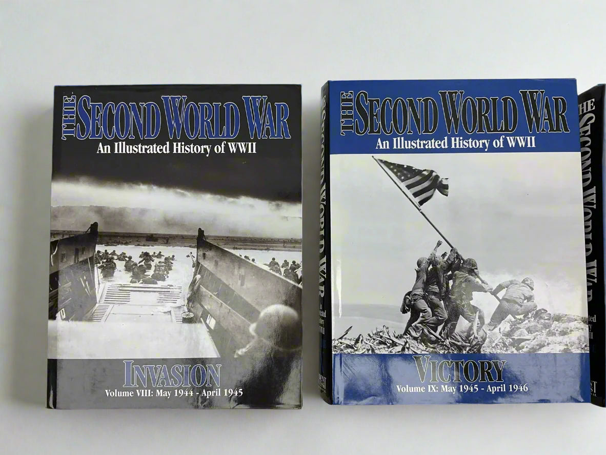 The Second World War – An Illustrated History of WWII (10-Volume Complete Set) Edited by Sir John Hammerton | Trident Press International, 2000