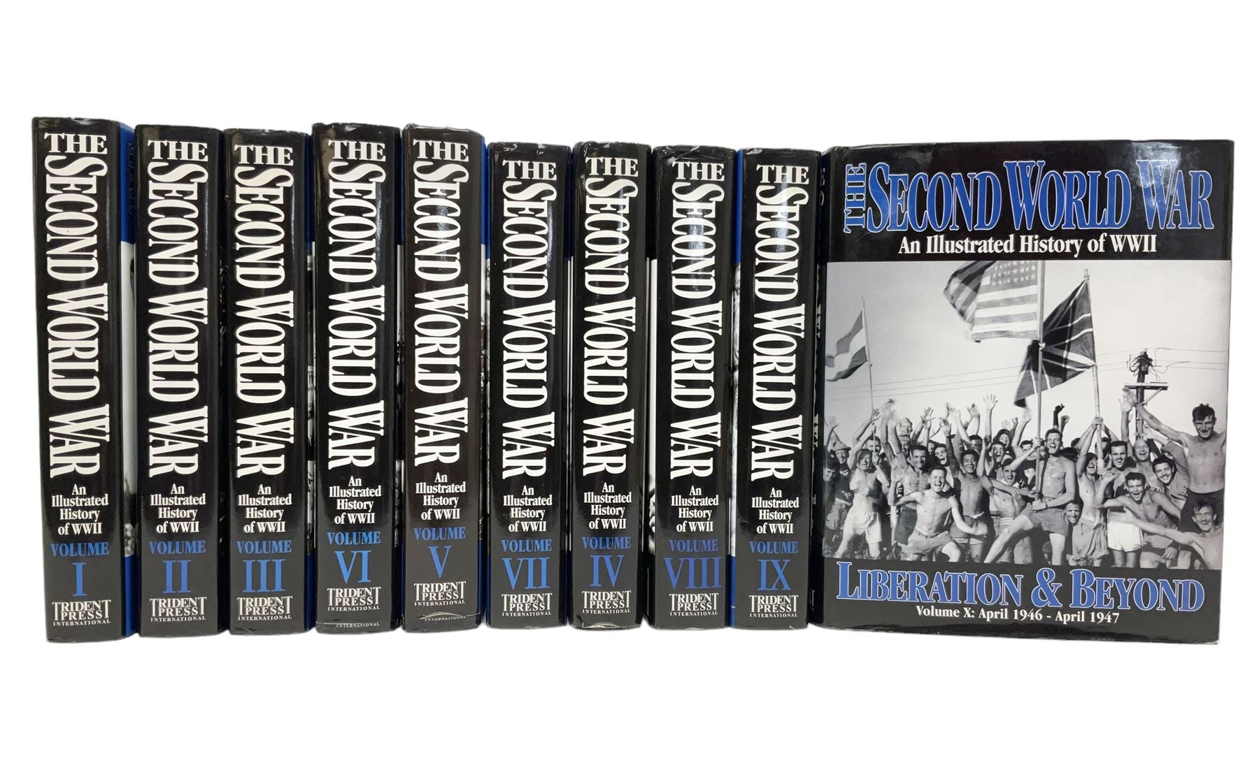 The Second World War – An Illustrated History of WWII (10-Volume Complete Set) Edited by Sir John Hammerton | Trident Press International, 2000