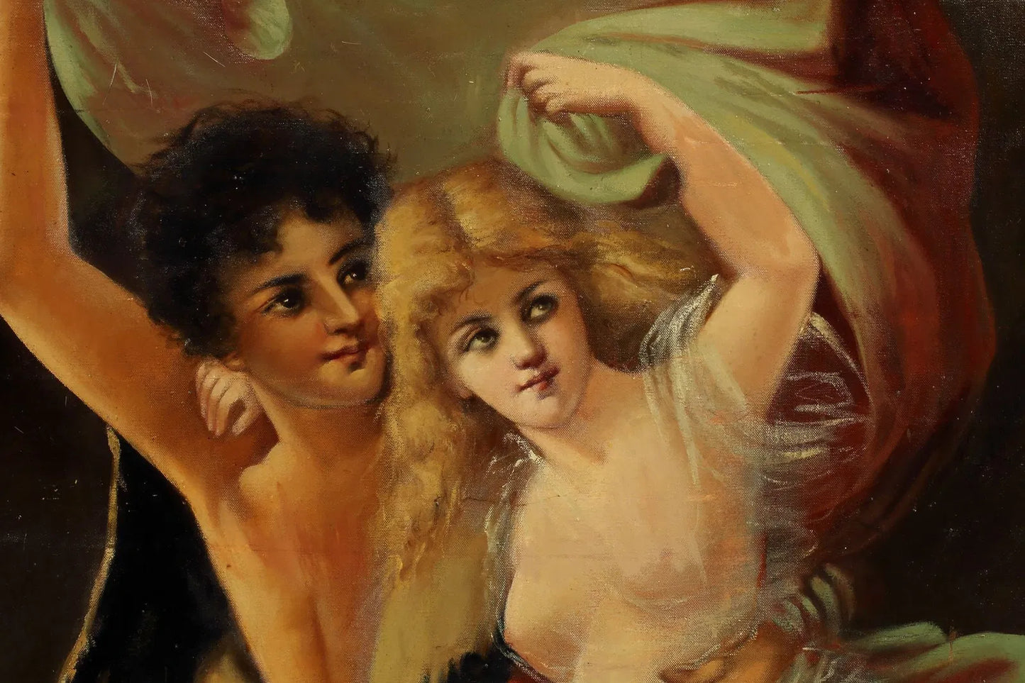 “The Storm” Pierre-Auguste Cot – Framed Oil Painting 60"x44"