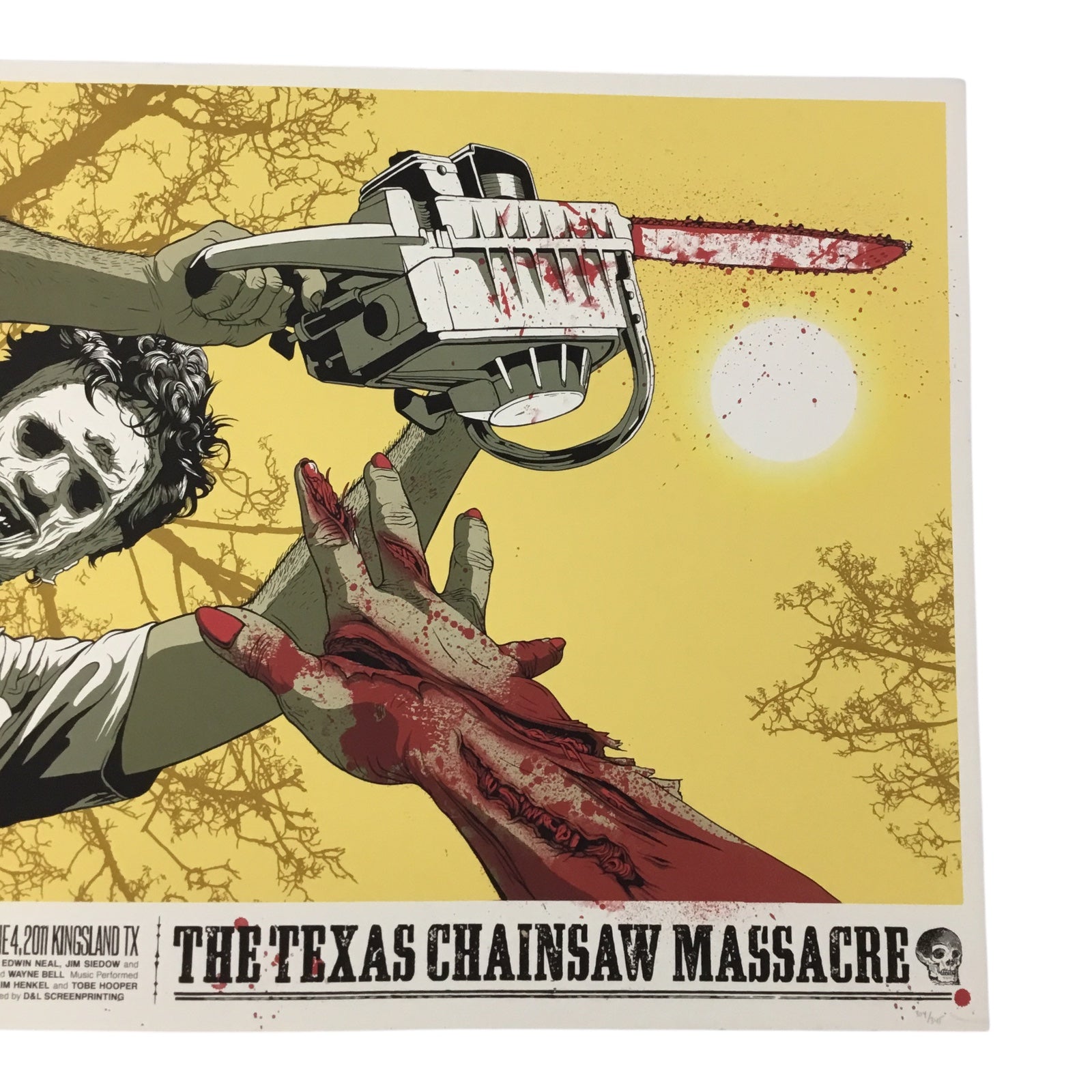 The Texas Chainsaw Massacre Alamo Drafthouse Rolling Roadshow Poster (June 4, 2011, Kingsland TX) by Jeff Procto