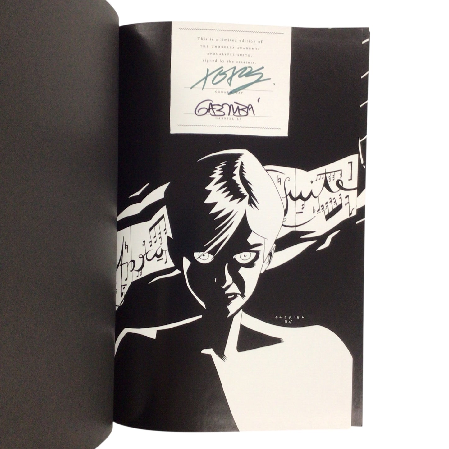 The Umbrella Academy Vol. 1 & 2 Hardcover Set (w/ Slipcases) – Vol. 1 Signed by Gerard Way & Gabriel Bá