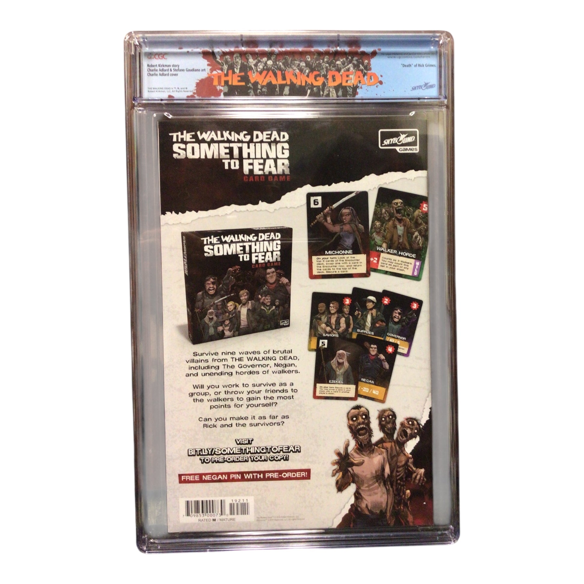 The Walking Dead #192 (2019) - CGC 9.8 Near Mint/Mint | Death of Rick Grimes