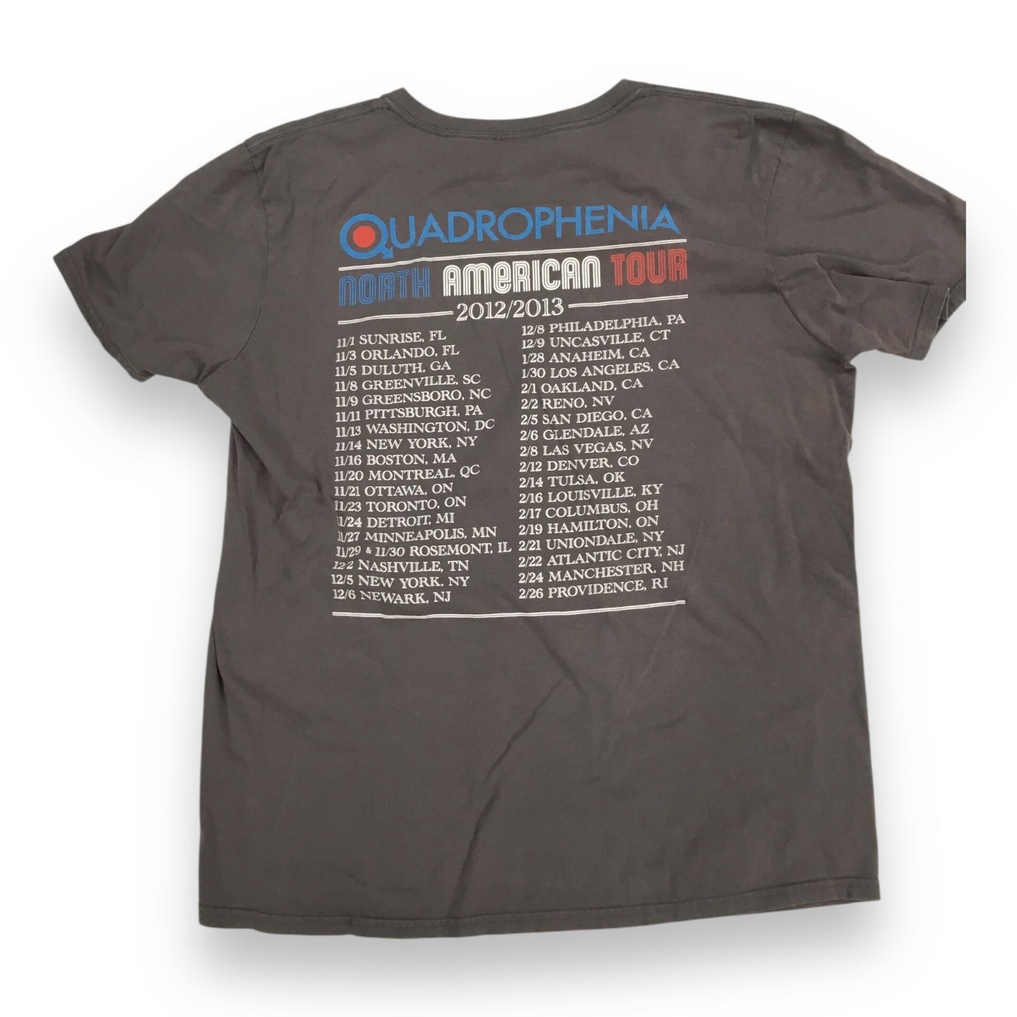 The Who 2012/2013 Quadrophenia North American Tour Concert T-Shirt
