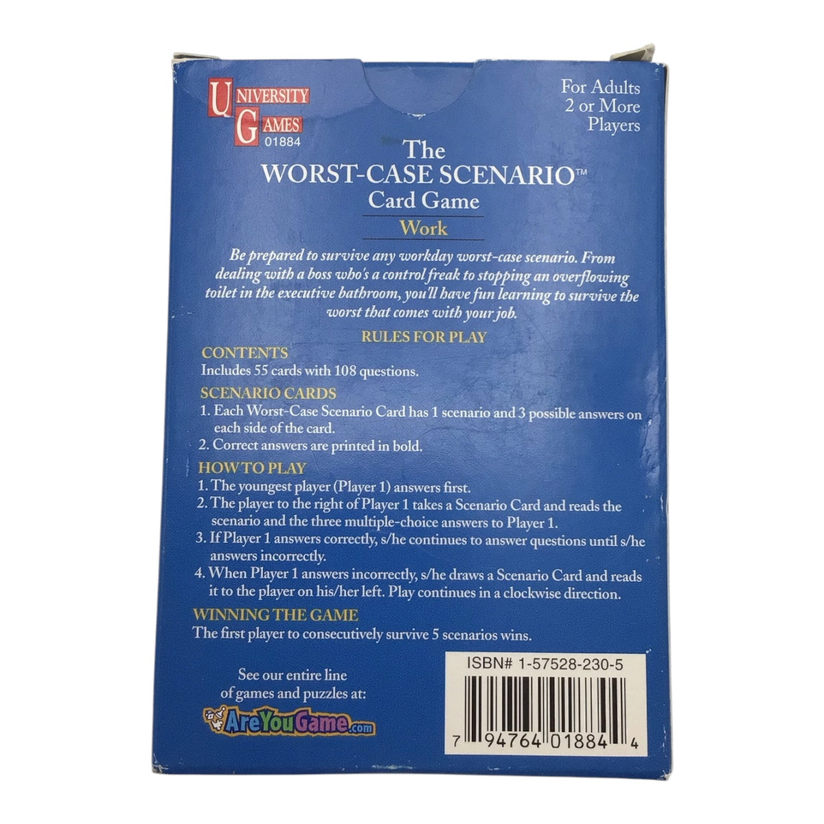 The Worst-Case Scenario Card Game: Work