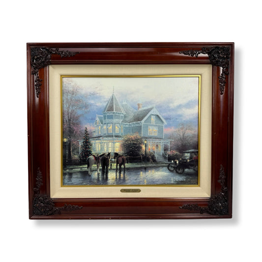 Thomas Kinkade Christmas Memories G/P #540/860 Signed Framed Canvas Print