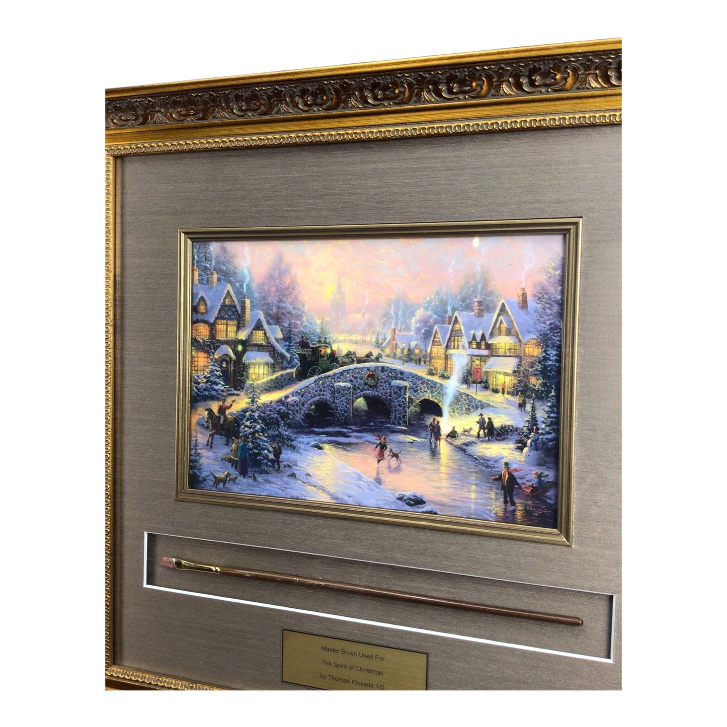 Thomas Kinkade “Master Brush” - Used for Spirit of Christmas - 1 of 5 Limited Edition w/ Remarque