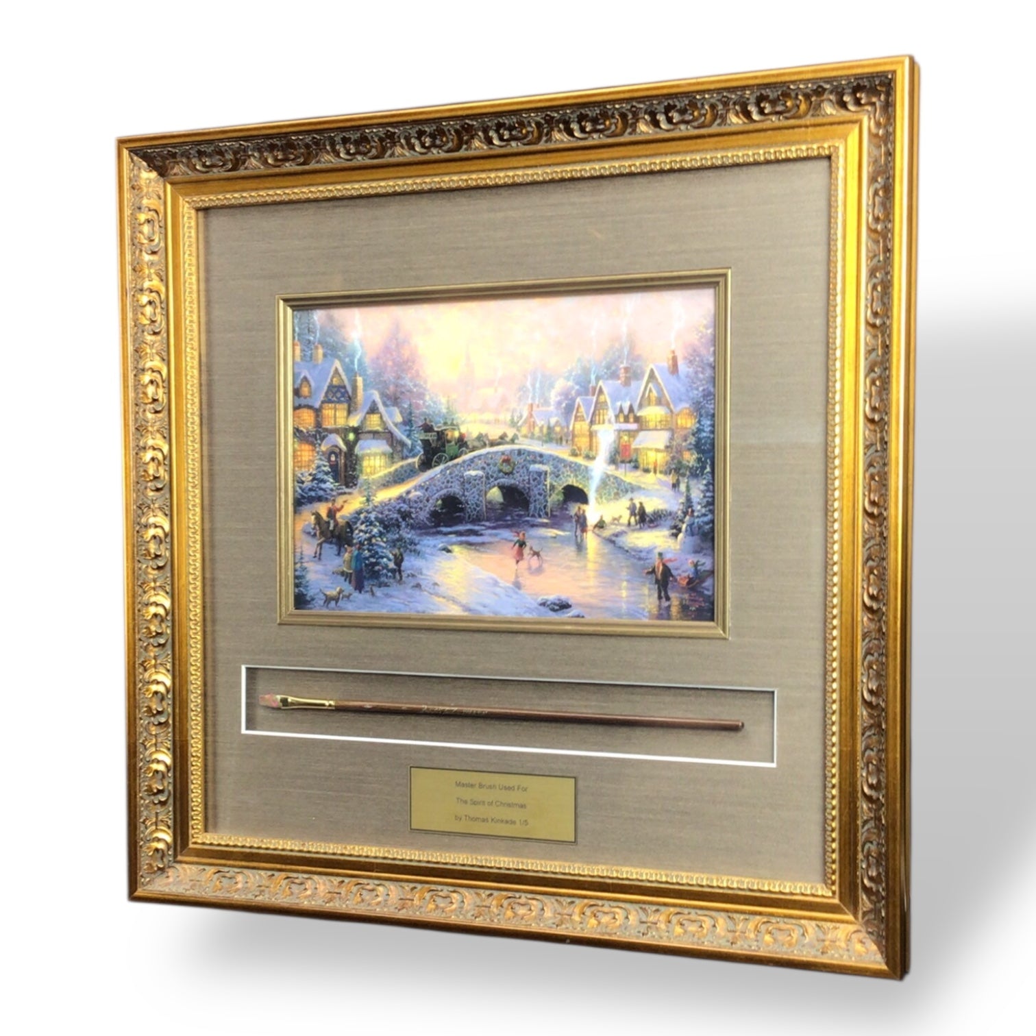 Thomas Kinkade “Master Brush” - Used for Spirit of Christmas - 1 of 5 Limited Edition w/ Remarque