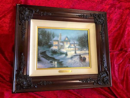 Thomas Kinkade - Moonlit Sleigh Ride - Limited Edition Print
