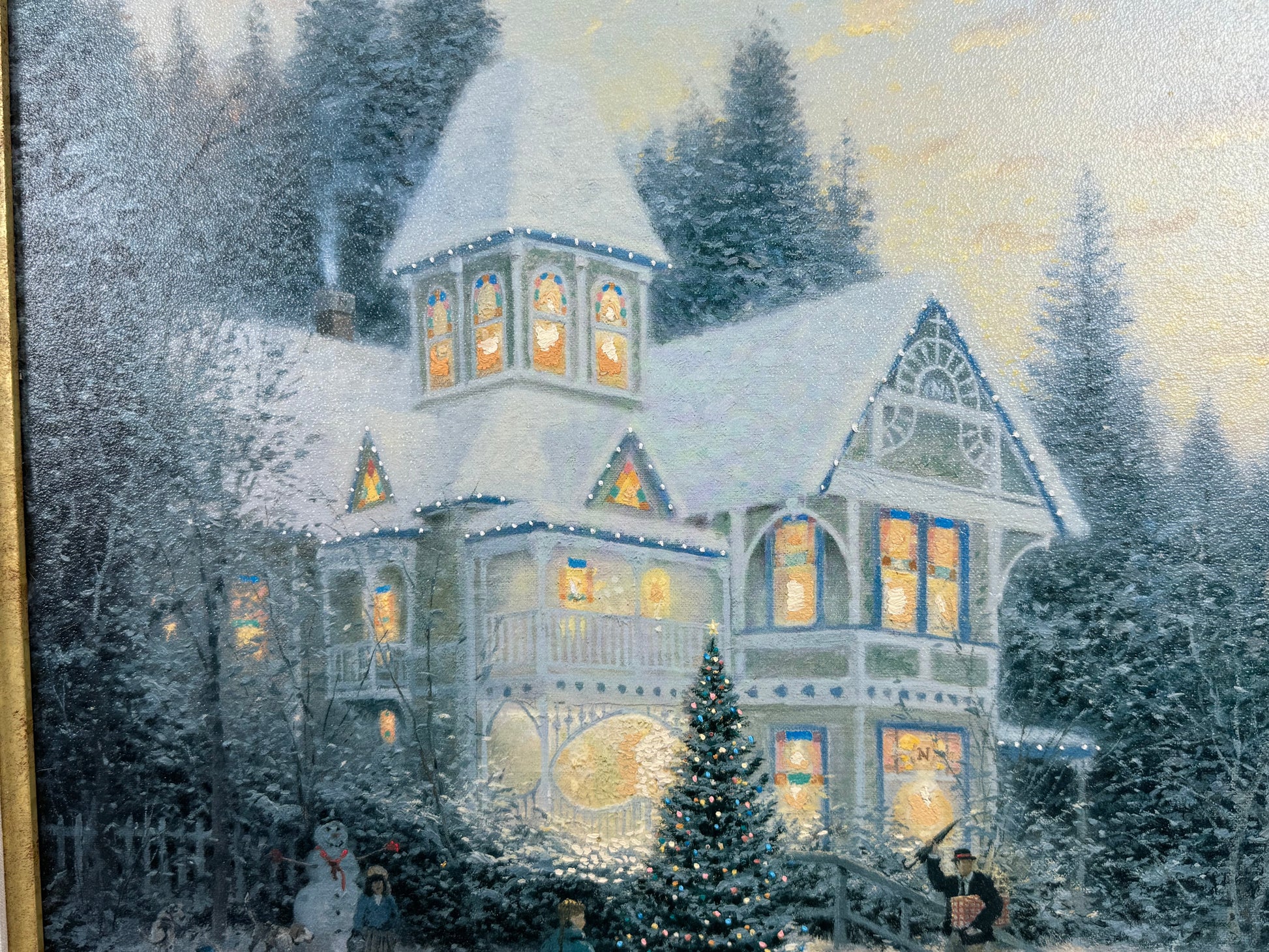 Thomas Kinkade Victorian Christmas A/P Artist Proof #136/200 Signed Large Framed