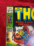 Thor #161- "Shall a God Prevail!"- Lee/ Kirby- VG