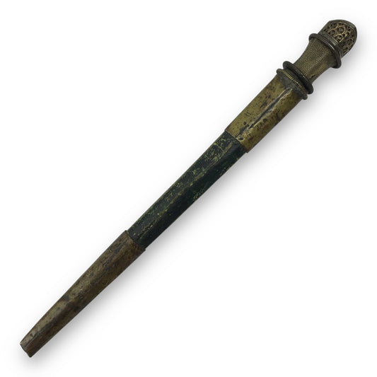 Tibetan Dagger 17th-18th Century Damascus Steel Blade w/ Fine Mounts