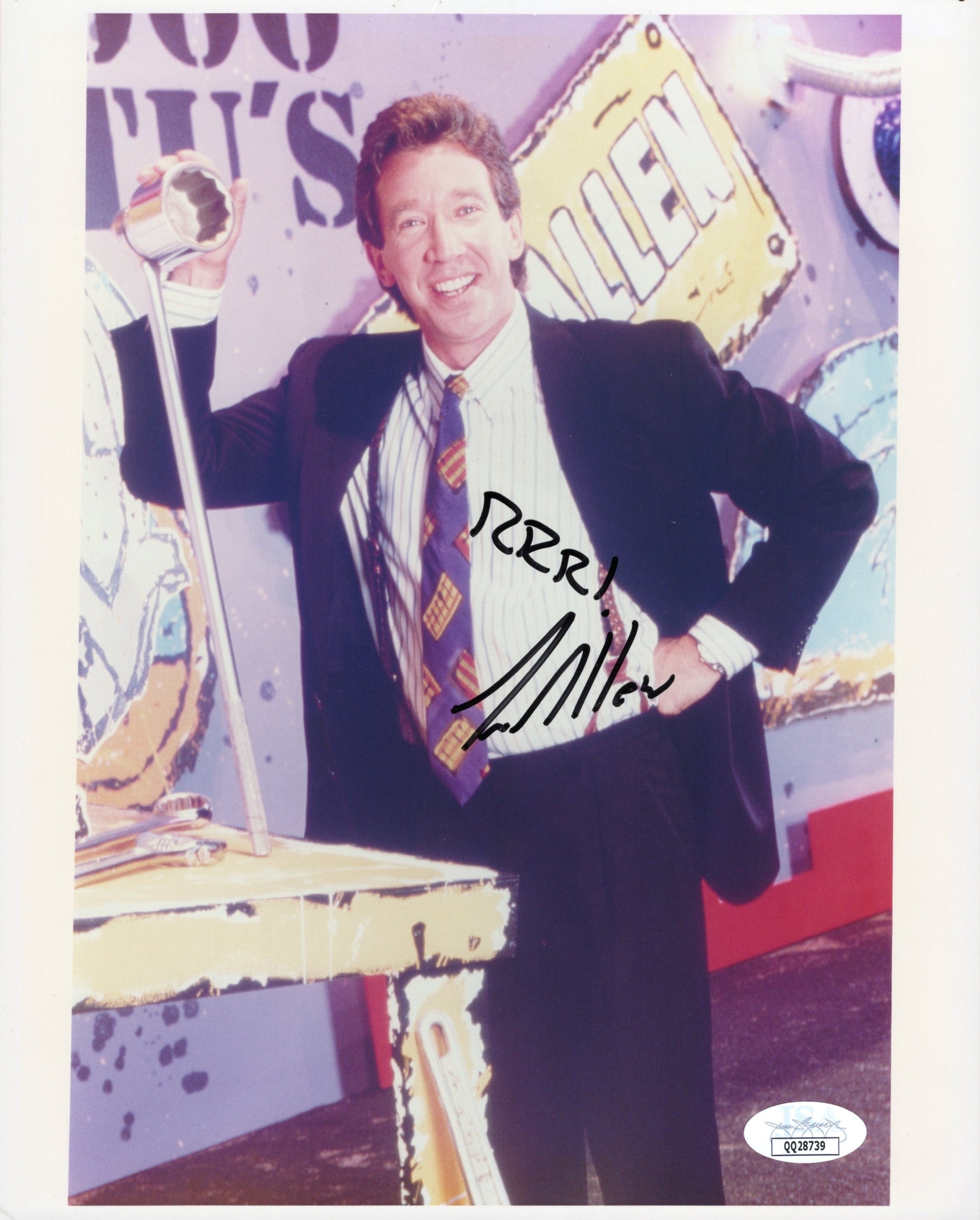 Tim Allen Signed Photo 8x10 – Tim the Toolman, Home Improvement, JSA Authenticated QQ28739