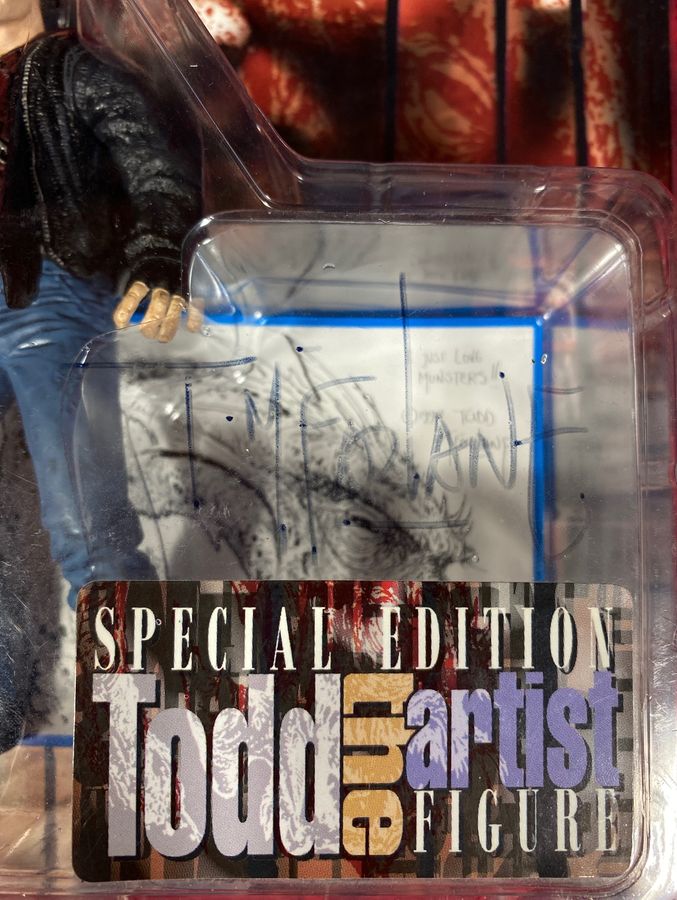 Todd the Artist Action Figure signed by Todd McFarlane