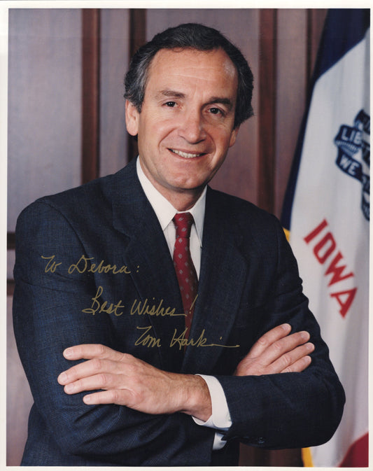 Tom Harkin Signed Photo 8x10 Personalized "To Debora: Best Wishes!", Senator Tom Harkin Autograph