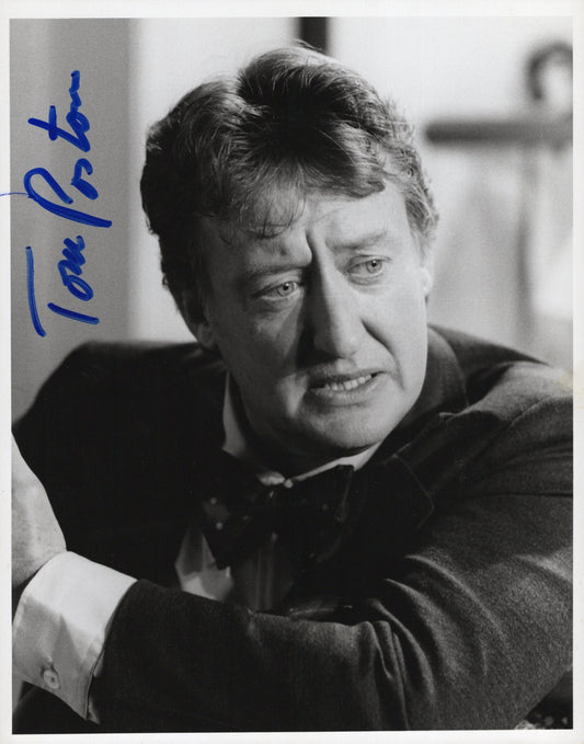 Tom Poston Signed Photo 7x9 B&W, Autograph in The Bob Newhart Show + CBS Letter