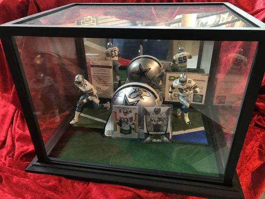 Tony Dorsett Cowboys Certified Authentic Autographed Mini-helmet Shadowbox