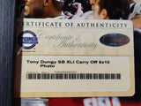 Tony Dungy SB XLI Carry Off 8x10 Autographed Photo Certified Authentic