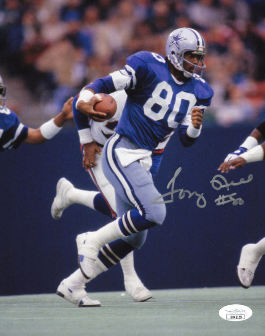 Tony Hill Signed Photo 8x10, Dallas Cowboys #80 Tony Hill Autograph, JSA Certified Authentic UU42159