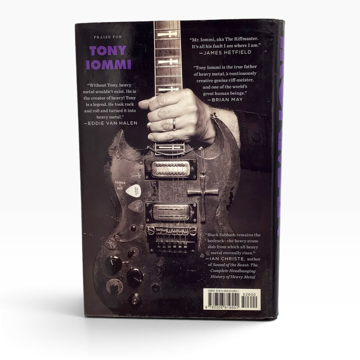 Tony Iommi Signed Iron Man: My Journey Through Heaven and Hell with Black Sabbath – 2011 Hardcover