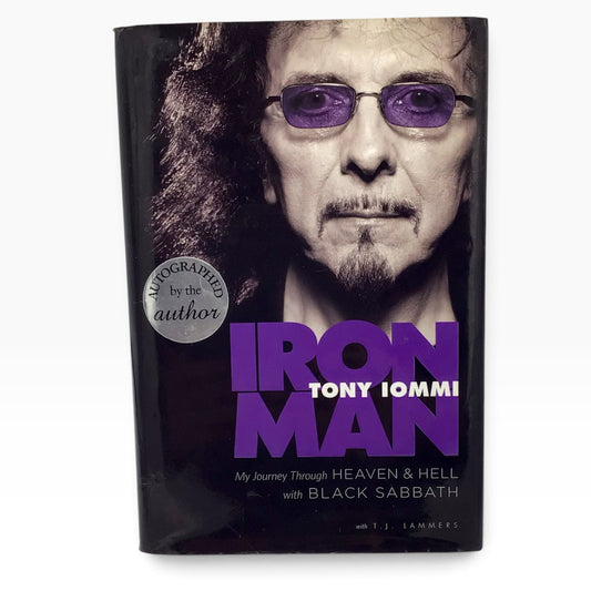 Tony Iommi Signed Iron Man: My Journey Through Heaven and Hell with Black Sabbath – 2011 Hardcover
