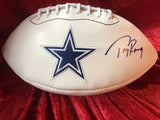 Tony Romo Cowboys Certified Authentic Autographed Football Shadowbox
