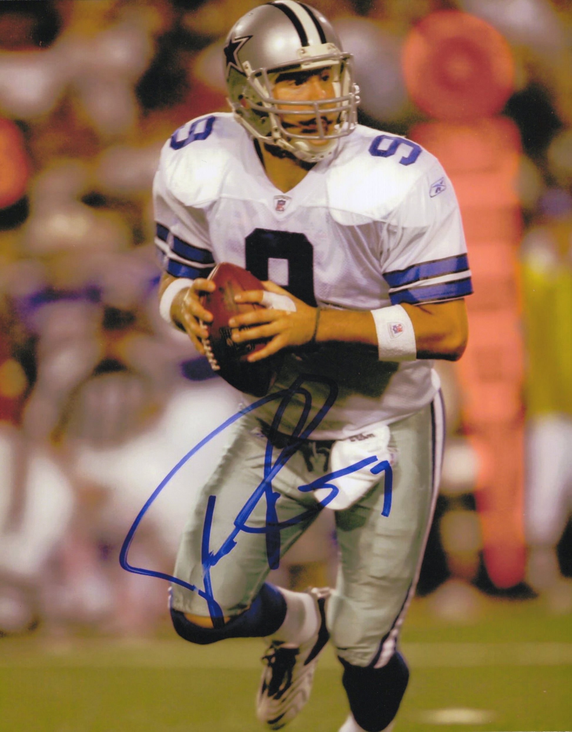 Tony Romo Signed Photo 8x10, Dallas Cowboys #9 Tony Romo Autograph