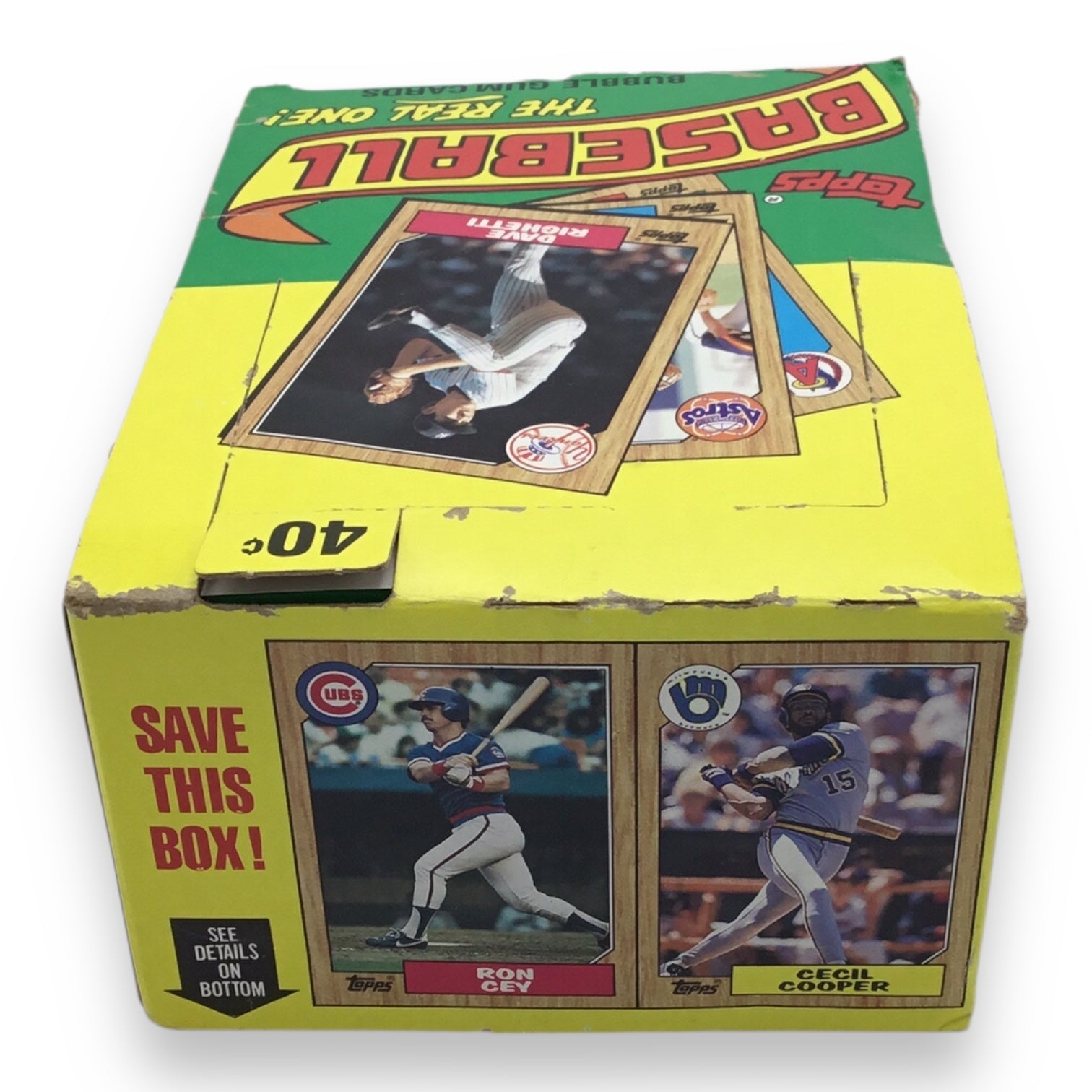 Topps 1987 Baseball Wax Box 36 Sealed Packs