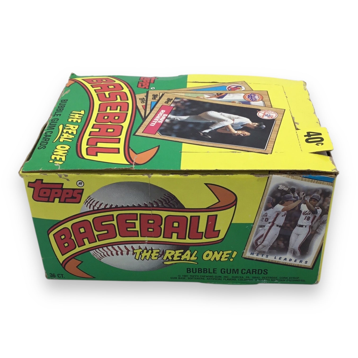Topps 1987 Baseball Wax Box 36 Sealed Packs