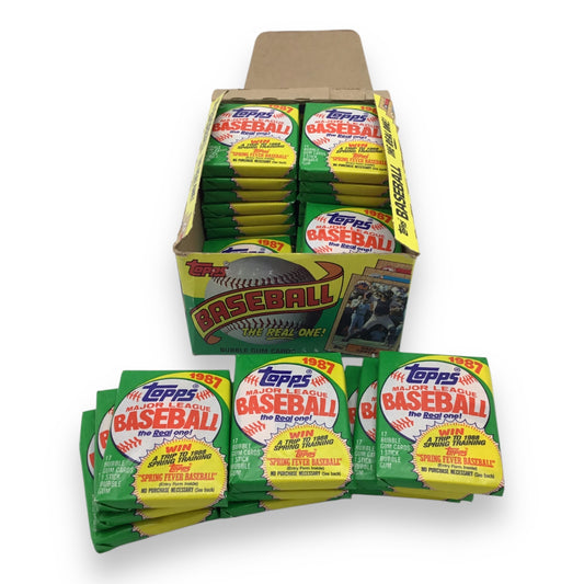 Topps 1987 Baseball Wax Box 36 Sealed Packs