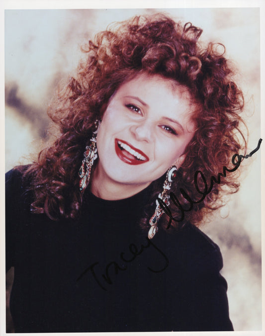 Tracey Ullman Signed Photo 8x10, Tracey Ullman Autograph of Tracey Ullman Show in Black Top, PSA Letter Certified Authentic