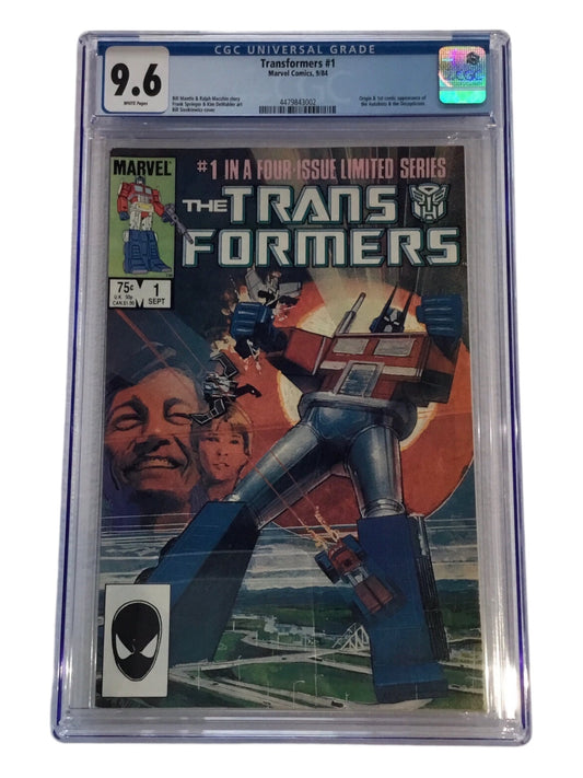 Transformers #1 (1984) - CGC 9.6 - First appearance of the Autobots and Decepticons!