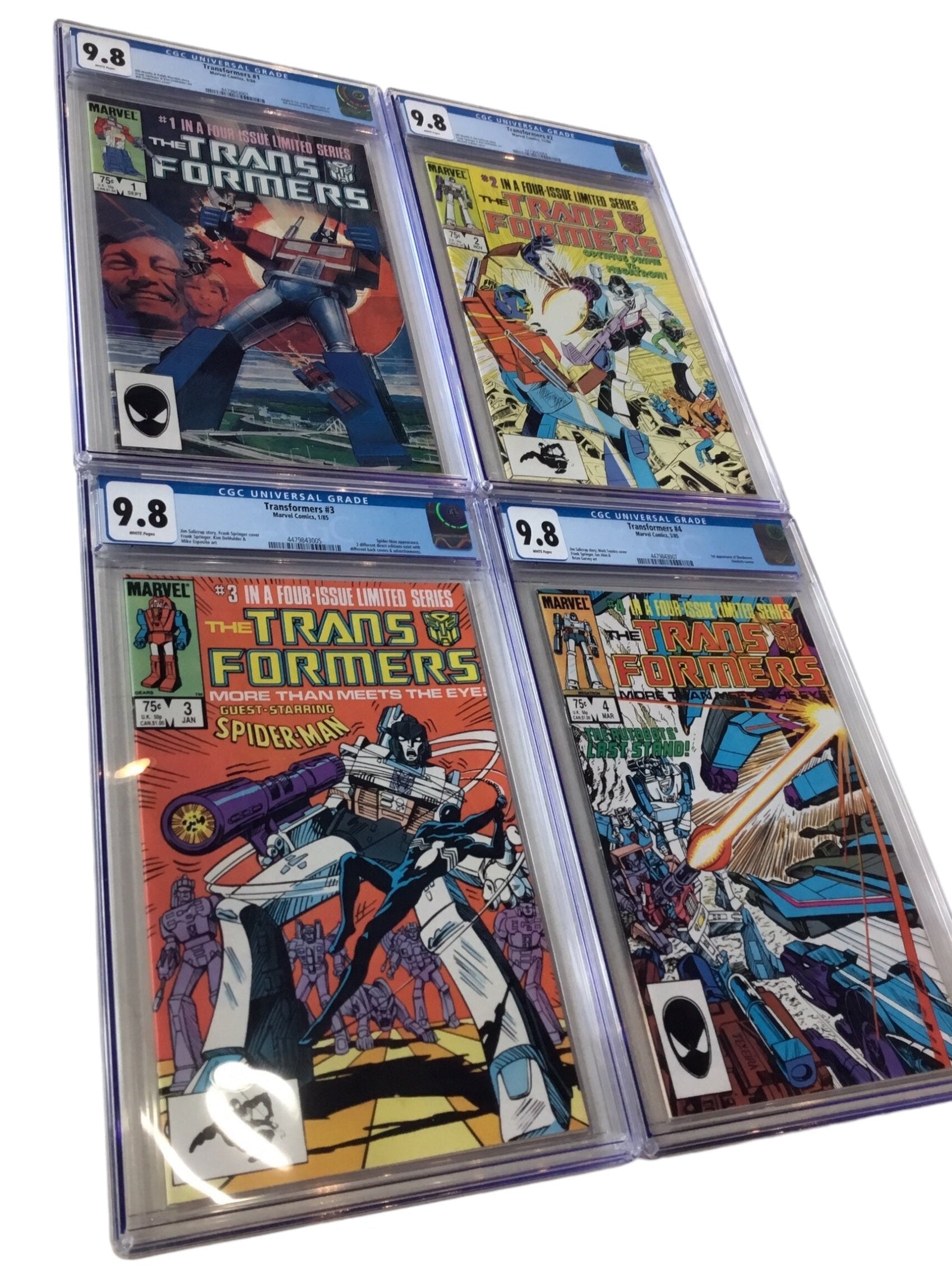 Transformers #1-4 (1984-1985) Complete Series Set - CGC 9.8 (Four Issues)