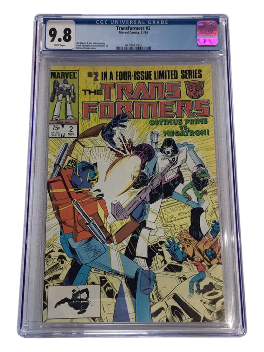 Transformers #2 (1984) - CGC 9.8 - Optimus Prime vs Megatron!